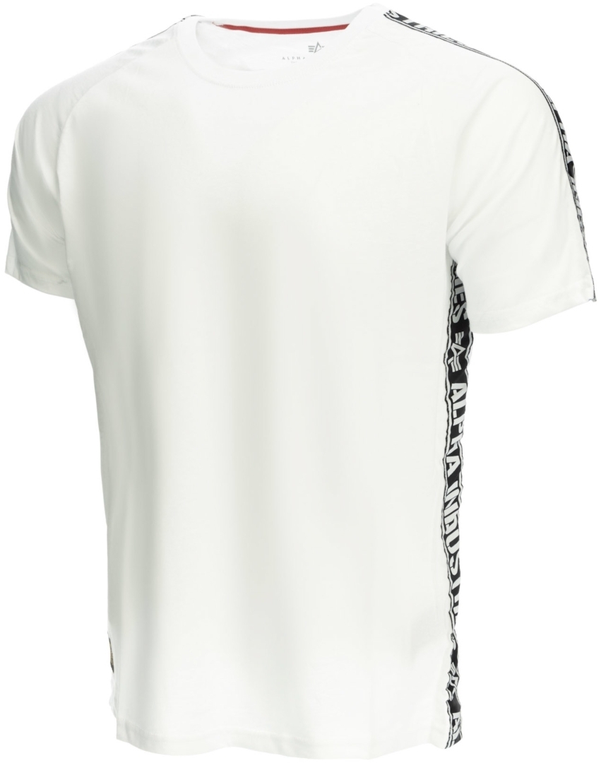 Alpha Industries Al Tape T-Shirt, weiss, Größe L, weiss, Größe L