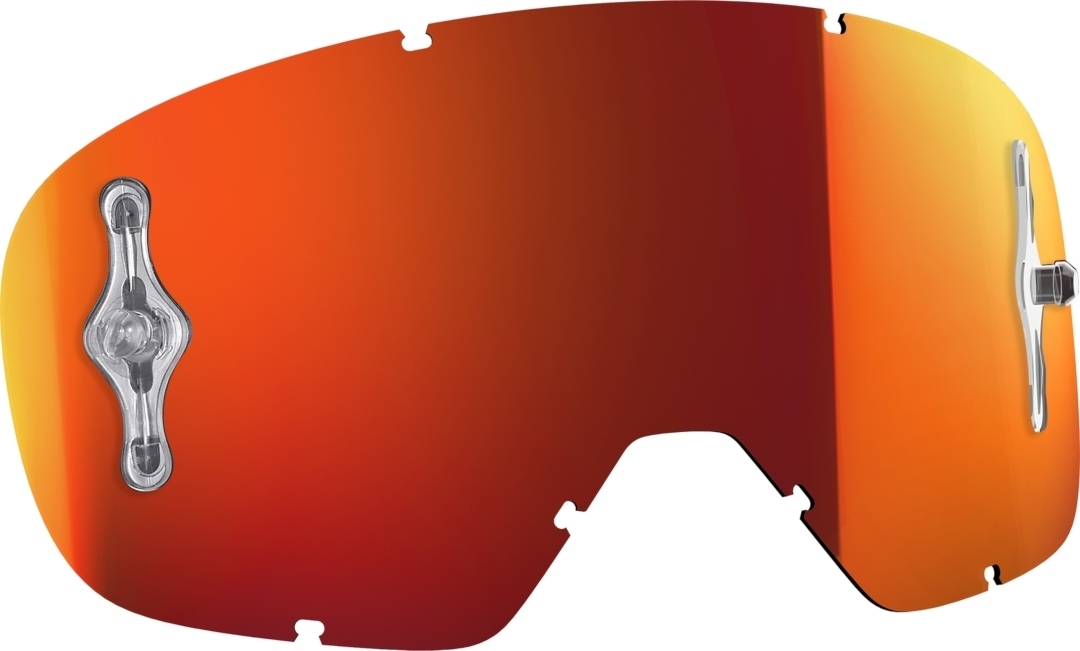 Scott Buzz MX Works Chrome Replacement Lens, orange, orange, Size One Size