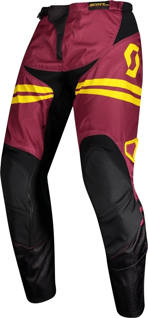 Scott 350 Race Regular Motocross Pants, red-yellow, Size 38, red-yellow, Size 38