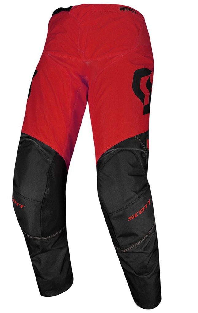Scott 350 Track Regular Motocross Pants, black-red, Size 32, black-red, Size 32