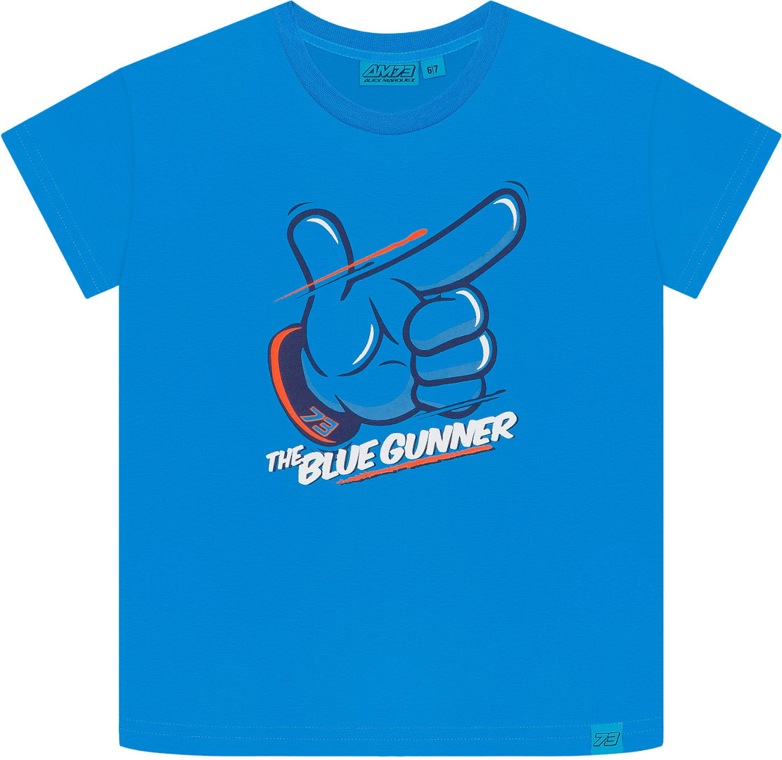 GP-Racing 73 Gun Kinder T-Shirt, blau, Größe 4 - 5