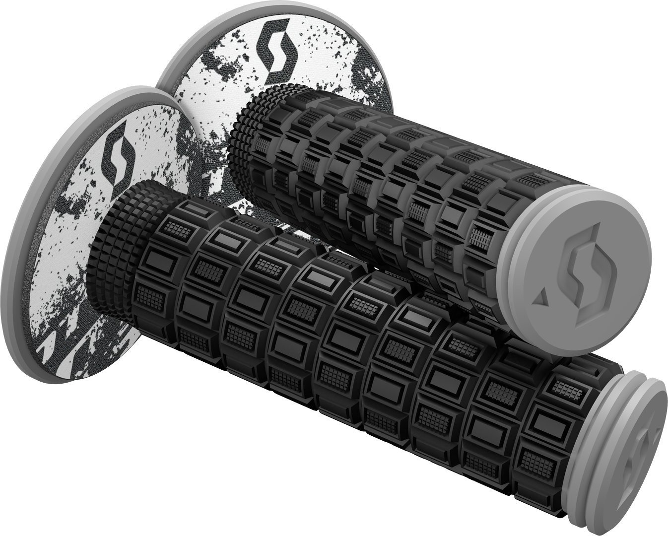 Scott Mellow Plus Donut Motocross Griff, schwarz-grau, schwarz-grau