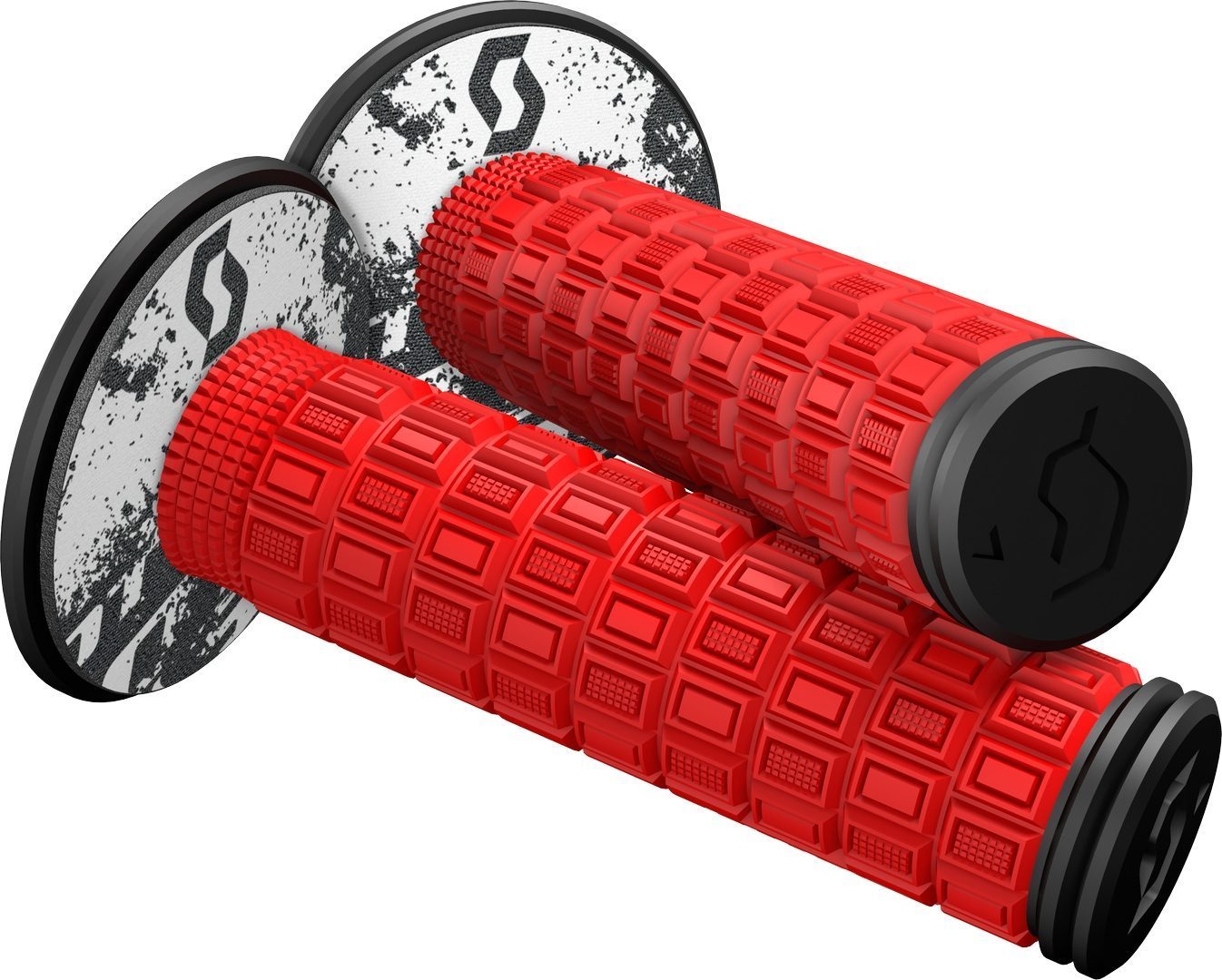 Scott Mellow Plus Donut Motocross Grip, red, red, Size One Size