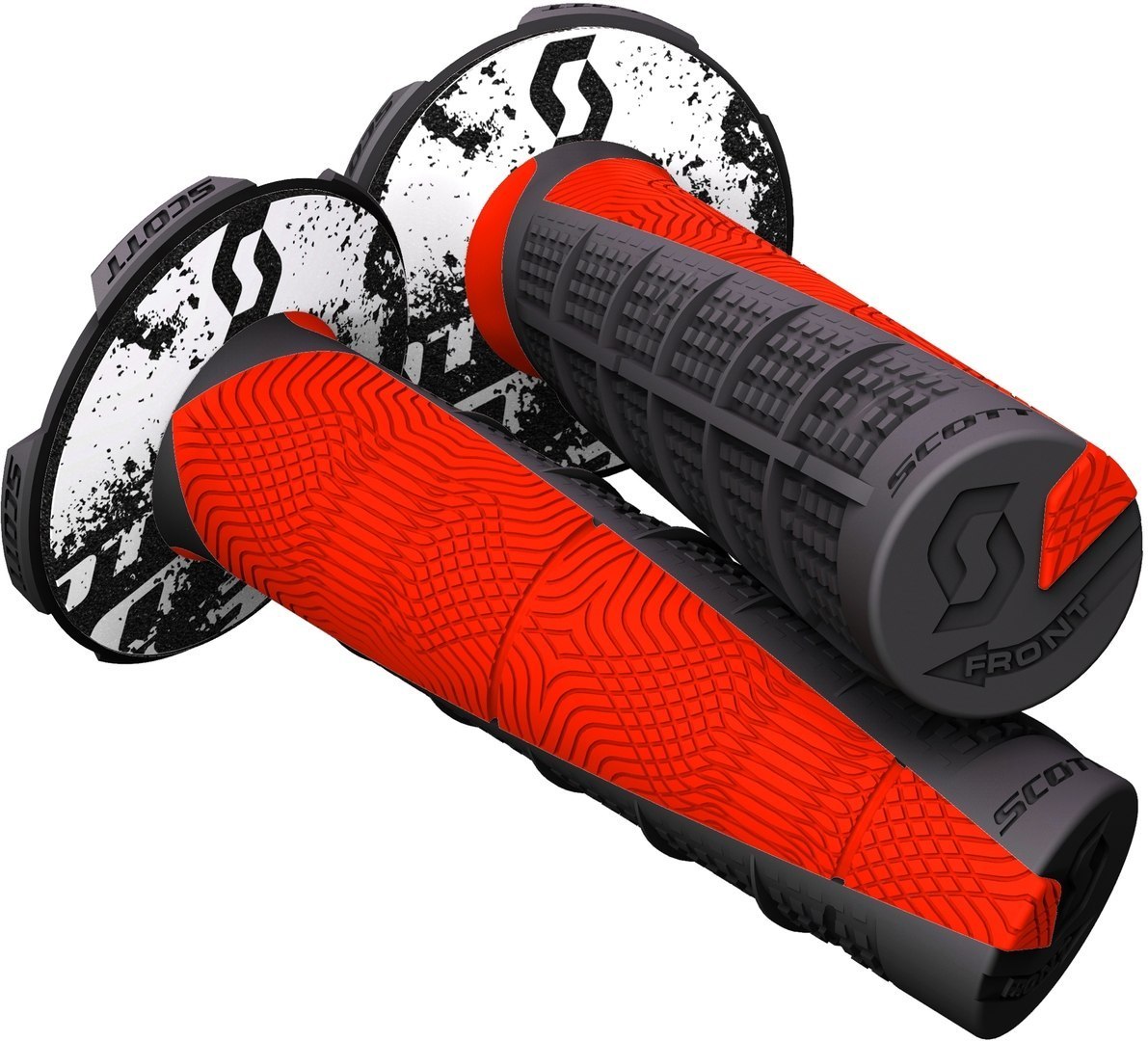 Scott Duece Plus Donut Motocross Grip, red-image-873637745