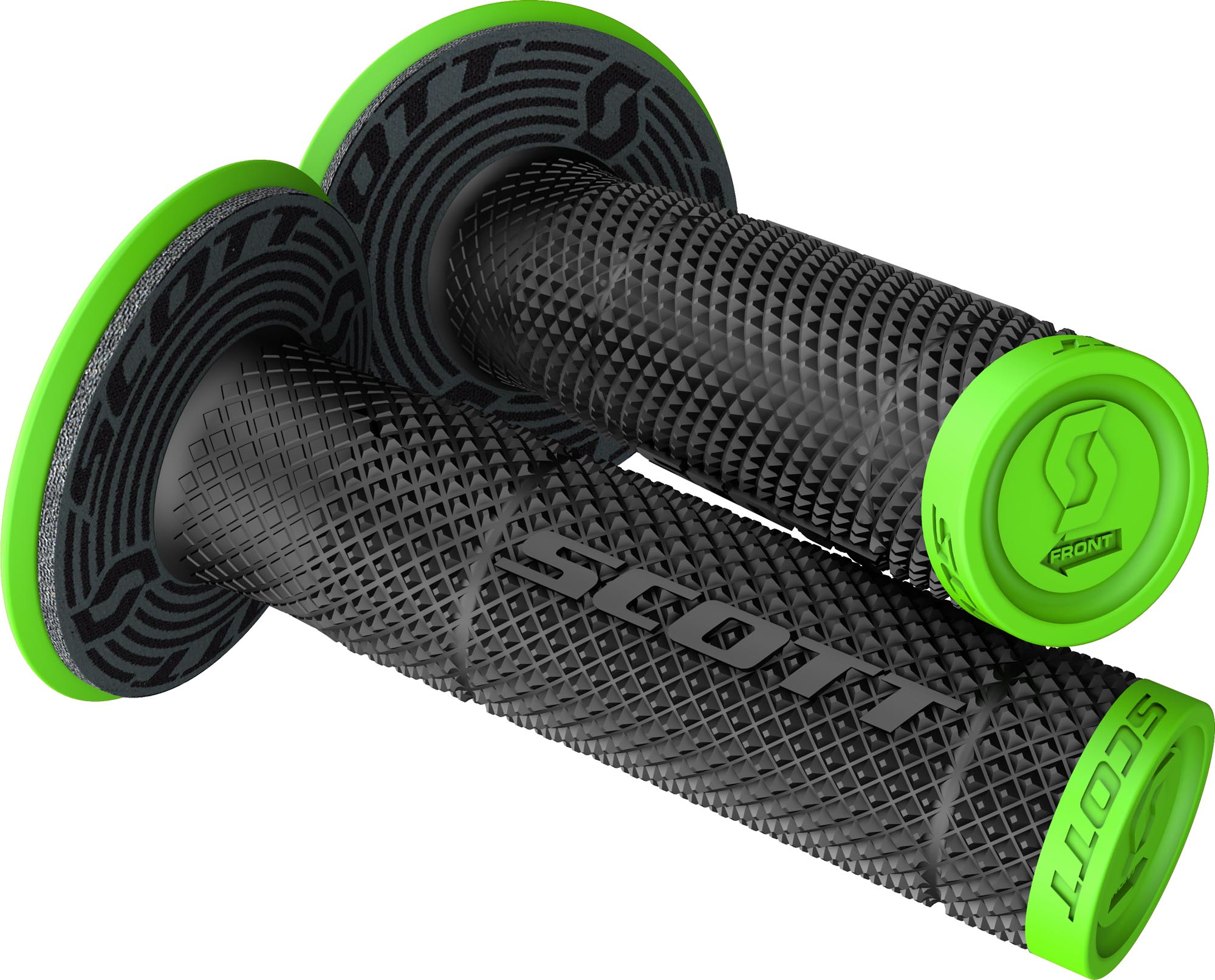 Scott SX II Plus Donut Motocross Grip, black-green-image-502517508