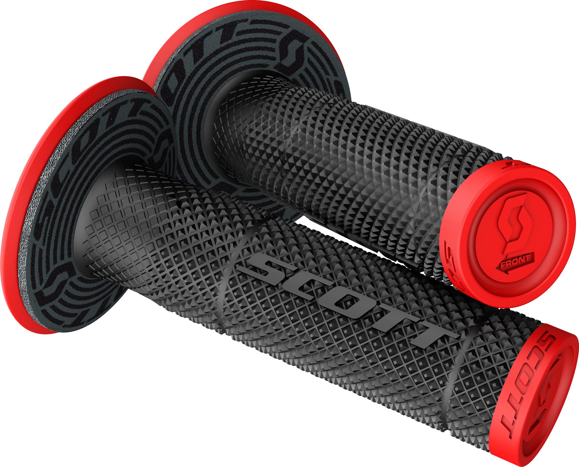 Scott SX II Plus Donut Motocross Grip, red-image-502515097