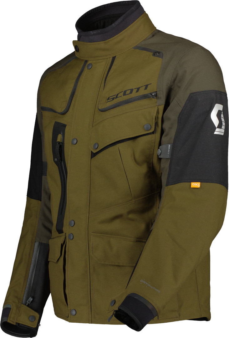 Scott Voyager Dryo Motorrad Textiljacke, schwarz-grün, Größe XS, schwarz-grün, Größe XS