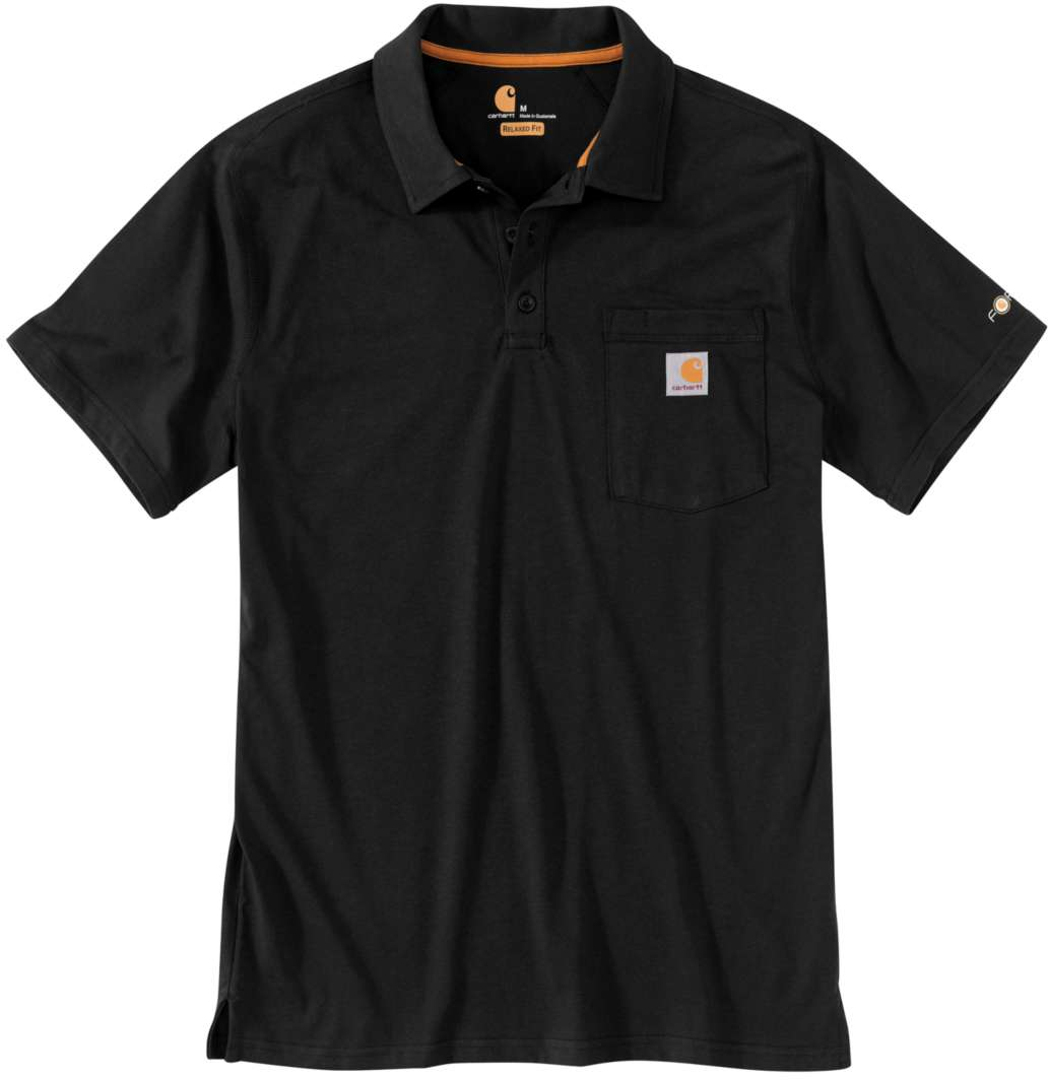 Carhartt Force Delmont Pocket Pikétröja, svart, storlek M