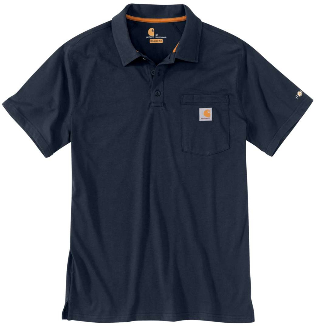 Carhartt Force Delmont Pocket Pikétröja, blå, storlek M