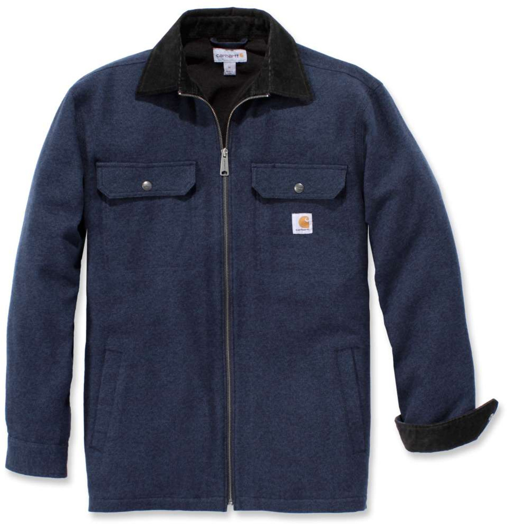 Carhartt Rain Defender Pawnee Zip Hemd, blau, Größe 2XL, blau, Größe 2XL