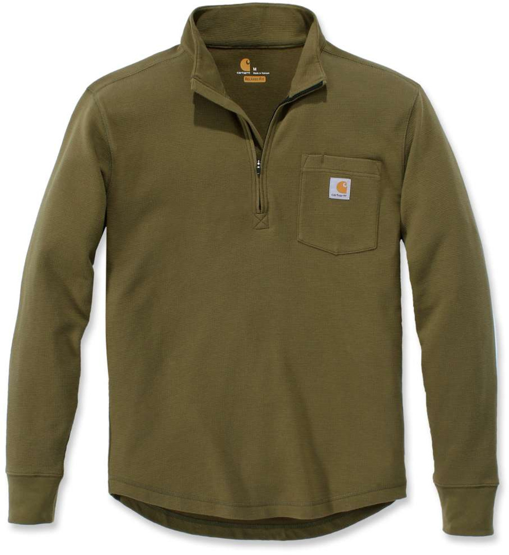 Carhartt Tilden Half Zip Sweatshirt, green, Size XL, XL Green unisex