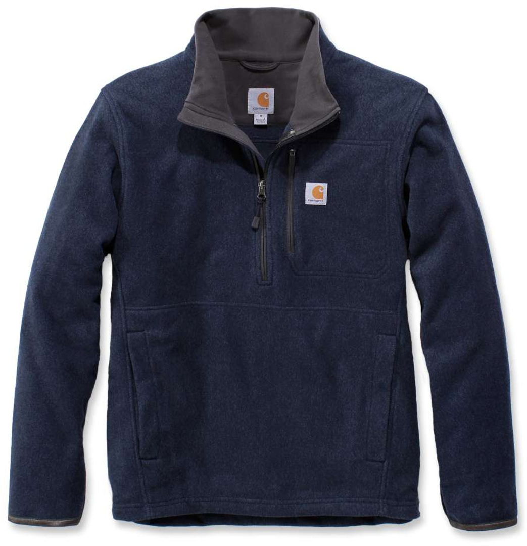 Carhartt Dalton Half Zip Sweatshirt, blue, Size S, S Blue unisex