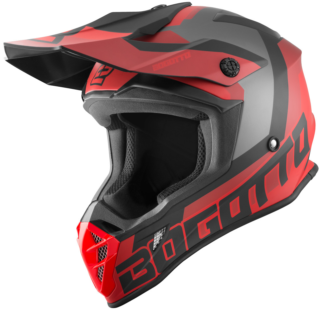 Bogotto V332 Unit Motorcross Helm, rood, afmeting S