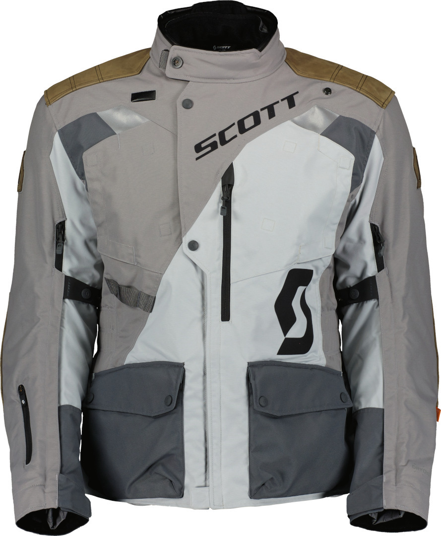 Scott Dualraid Dryo Motorcycle Textile Jacket, grey, Size 4XL, grey, Size 4XL