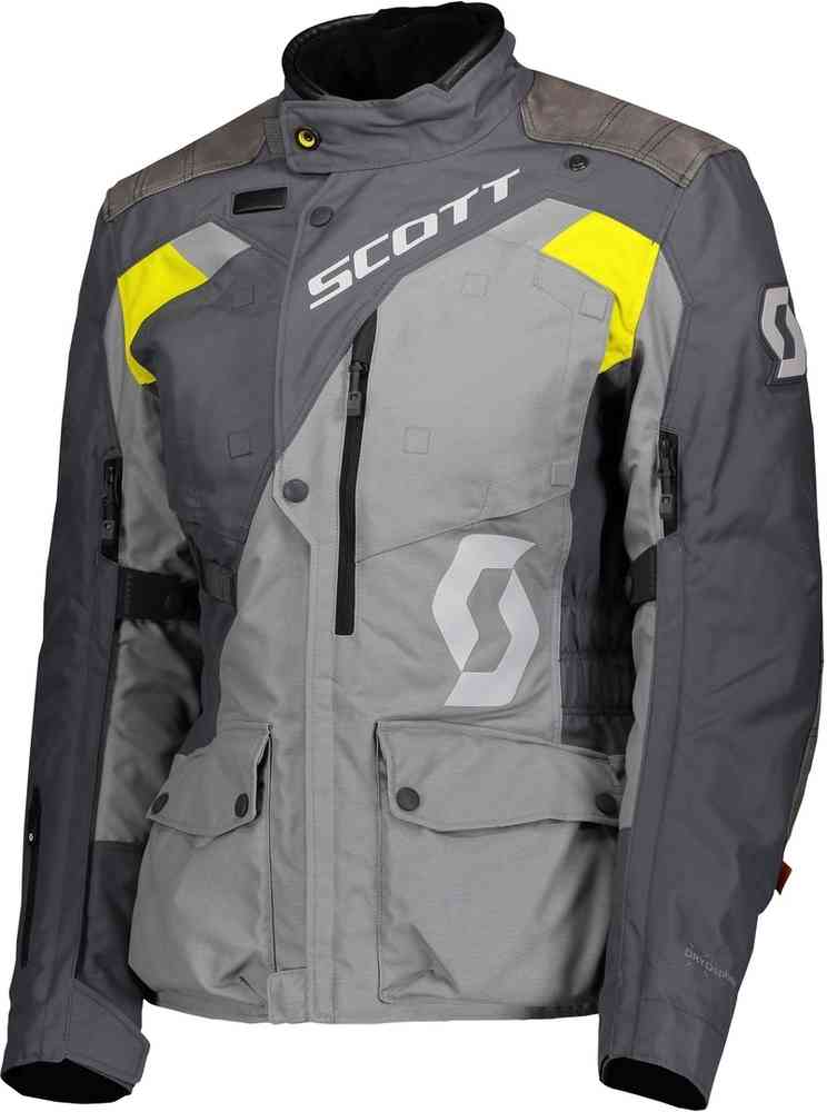 Scott Dualraid Dryo Дамы Мотоцикл Текстиль куртка Серый/Желтый 40 