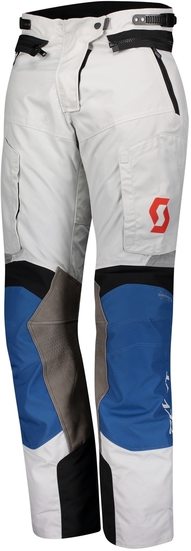 Scott Dualraid Dryo Ladies Motorcycle Textile Pants, grey-blue, Size 42 for Women, grey-blue, Size 42 for Women