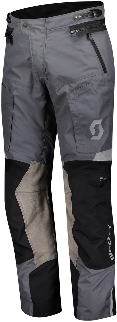 Image of Scott Dualraid Dryo Pantaloni Tessili Motociclistici, nero-grigio, dimensione 3XL
