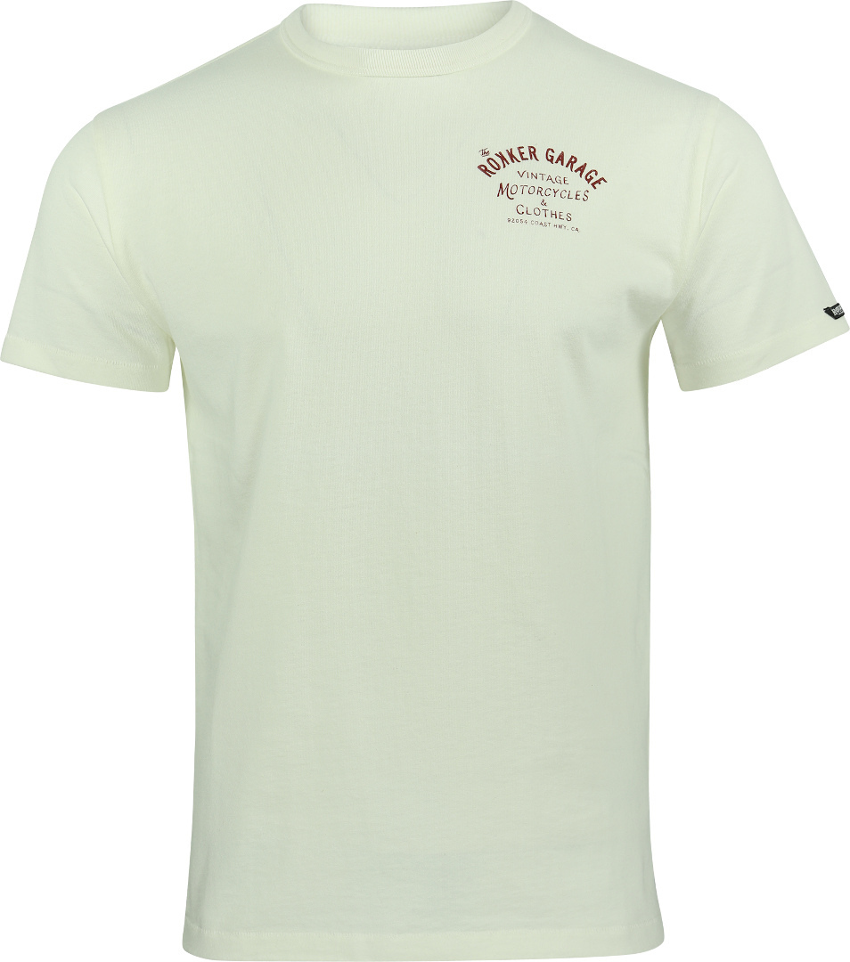 Rokker Garage T-Shirt, white, Size S, white, Size S