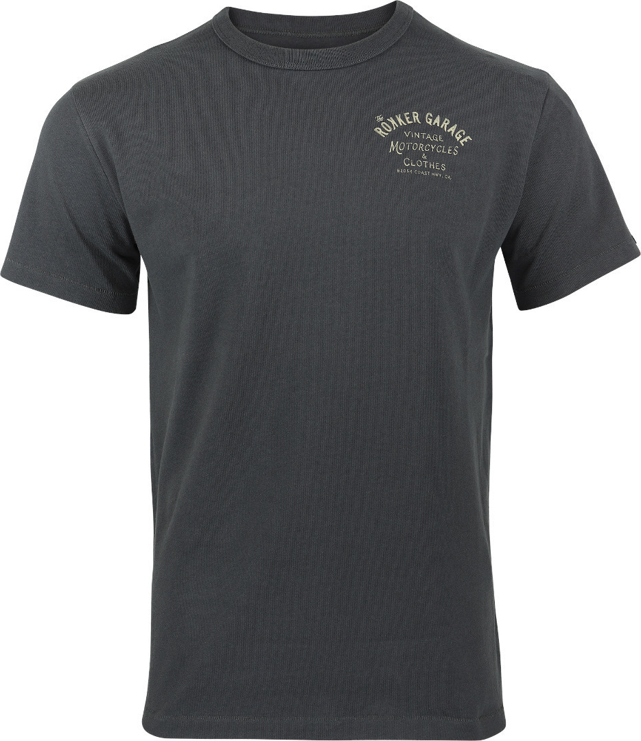 Rokker Garage T-Shirt, black-grey, Size S, black-grey, Size S