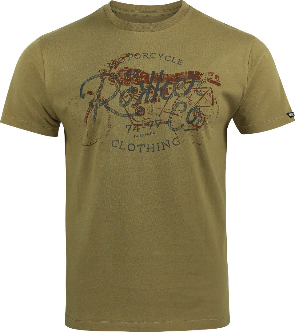 Rokker Heritage T-Shirt, brown, Size S, brown, Size S