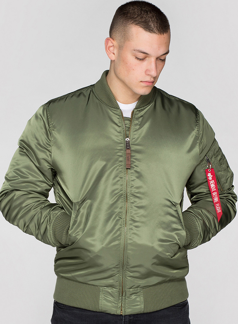 Alpha Industries MA-1 VF 59 Long Jacka, grön, storlek S