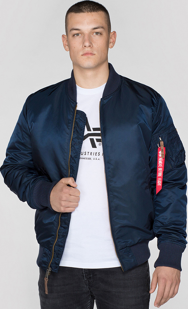 Alpha Industries MA-1 VF 59 Long Jacka, blå, storlek S