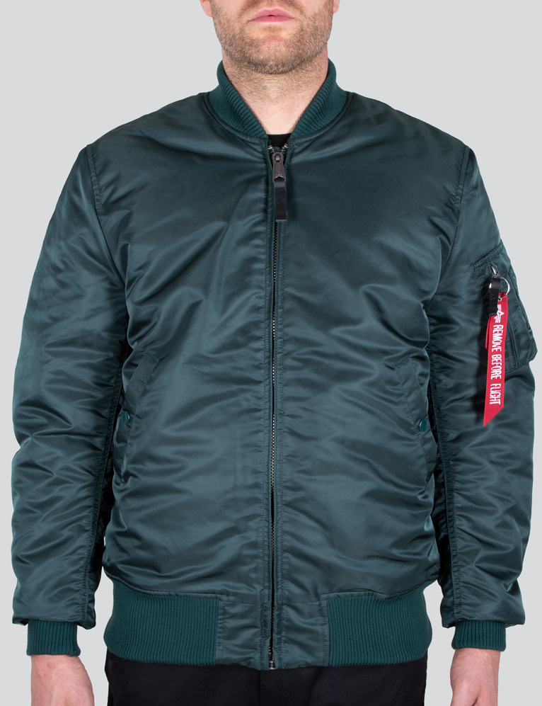 Alpha Industries MA-1 VF 59 Long Jacka, grön-blå, storlek S