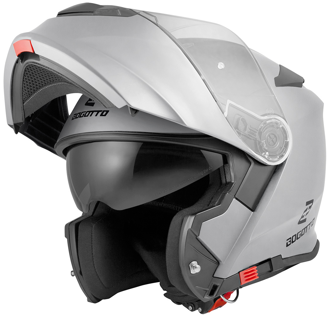 Bogotto V271 Мотоциклетный шлем Серебристый XS 
