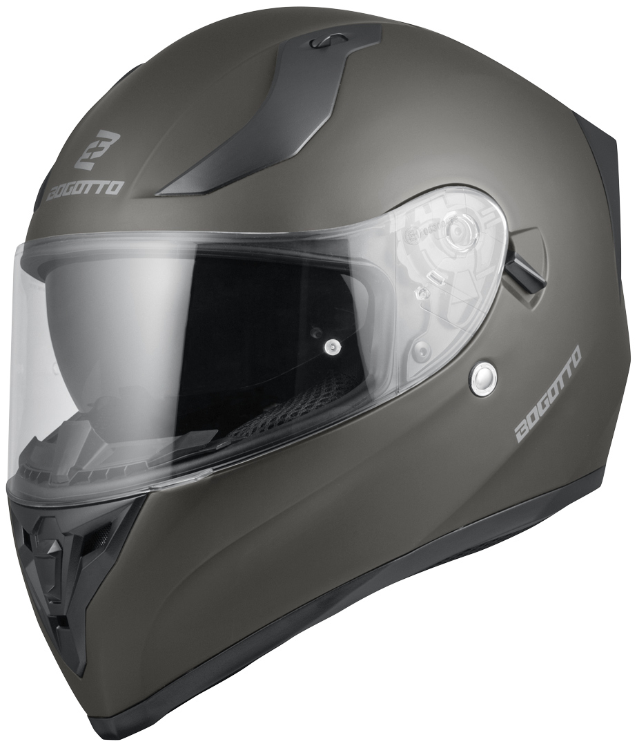 Bogotto V128 Hjälm, svart-grå, storlek XS