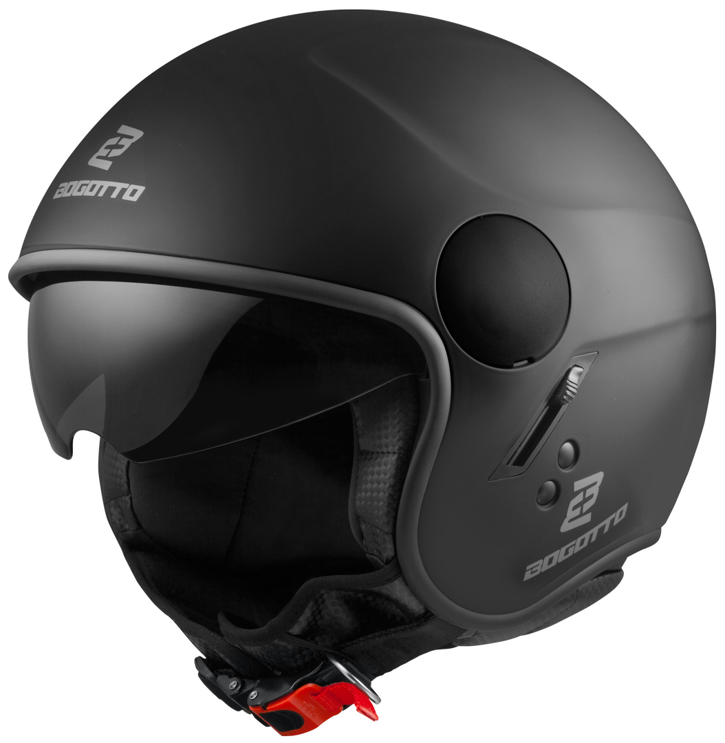 Bogotto V595 Sierra Casco Jet Termoplastico Con Visiera Solare, Fibbia Micrometrica, ECE 22-05, Taglia M, 1050g