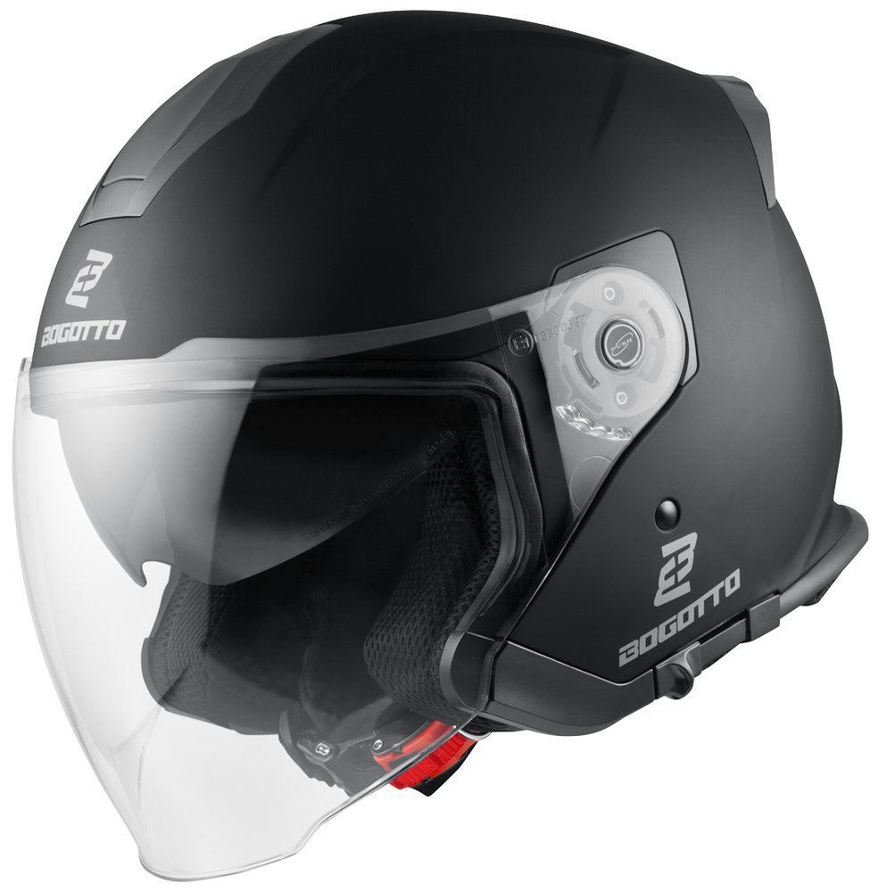 Casco Jet Bogotto V586 Detri – Termoplastico, Visiera Parasole, Fodera Lavabile, Taglia Unica, ECE 22-05
