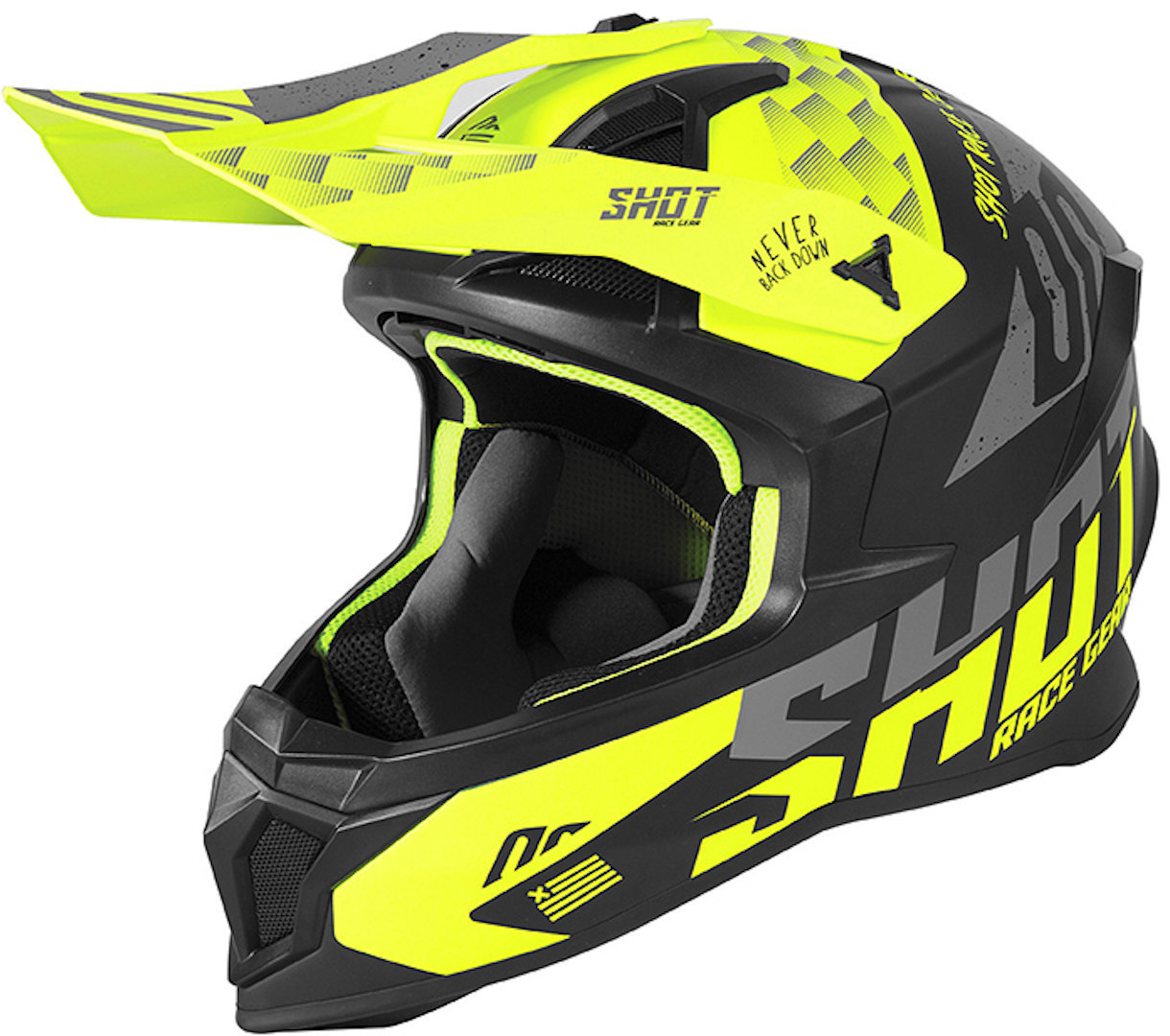 Shot Lite Rush Motocross Helmet, yellow, Size 2XL, yellow, Size 2XL