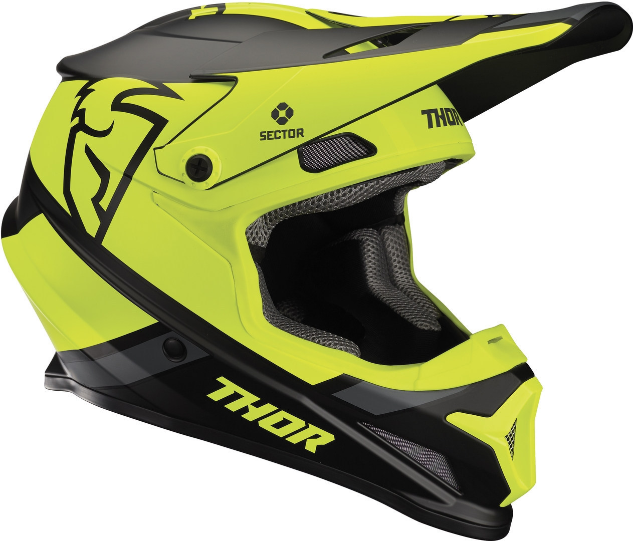 Thor Sector Split Mips Motocross Helmet, black-yellow, Size 2XL, black-yellow, Size 2XL