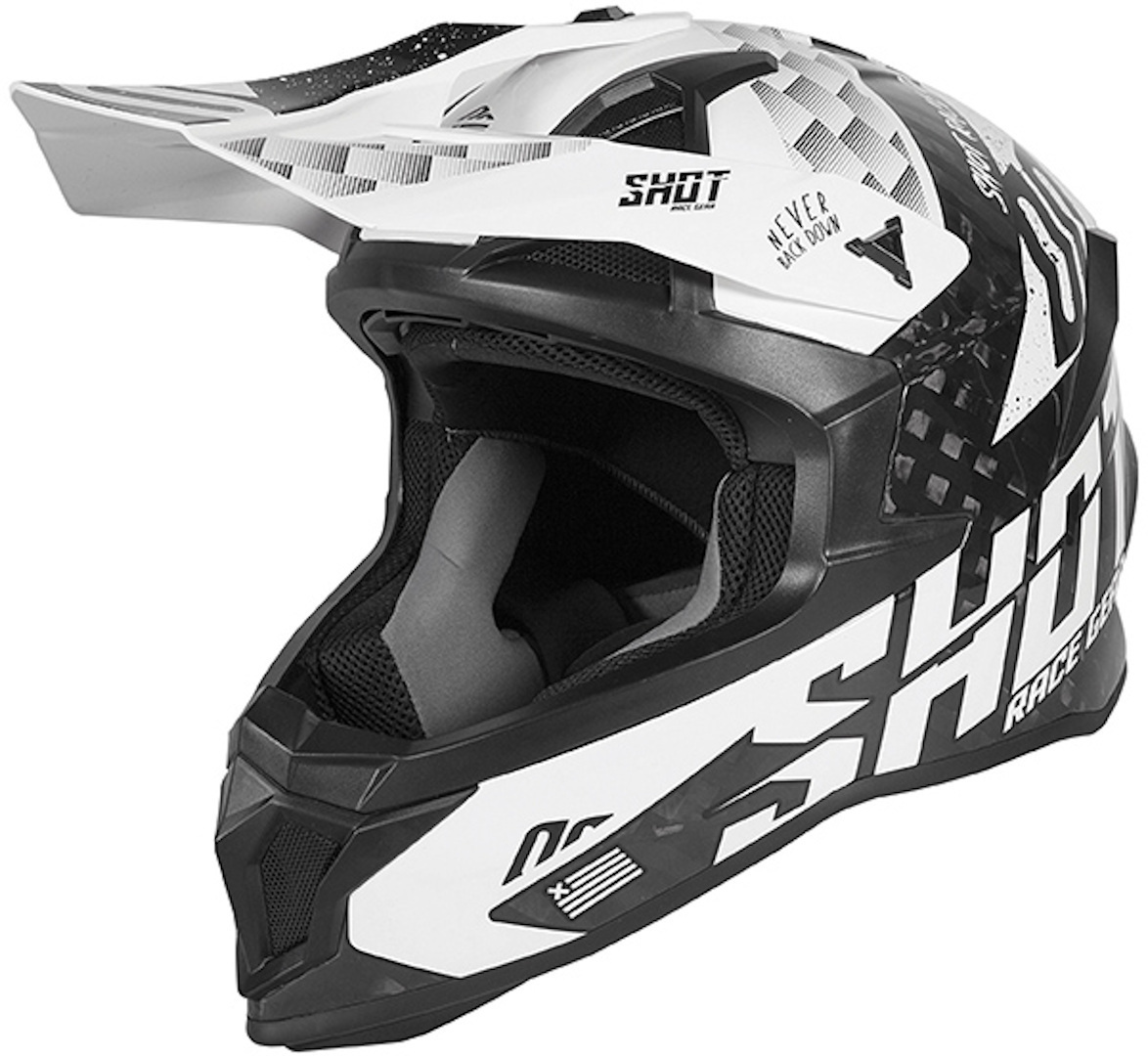 Shot Lite Carbon Rush Motocross Helmet, black, Size XL, black, Size XL