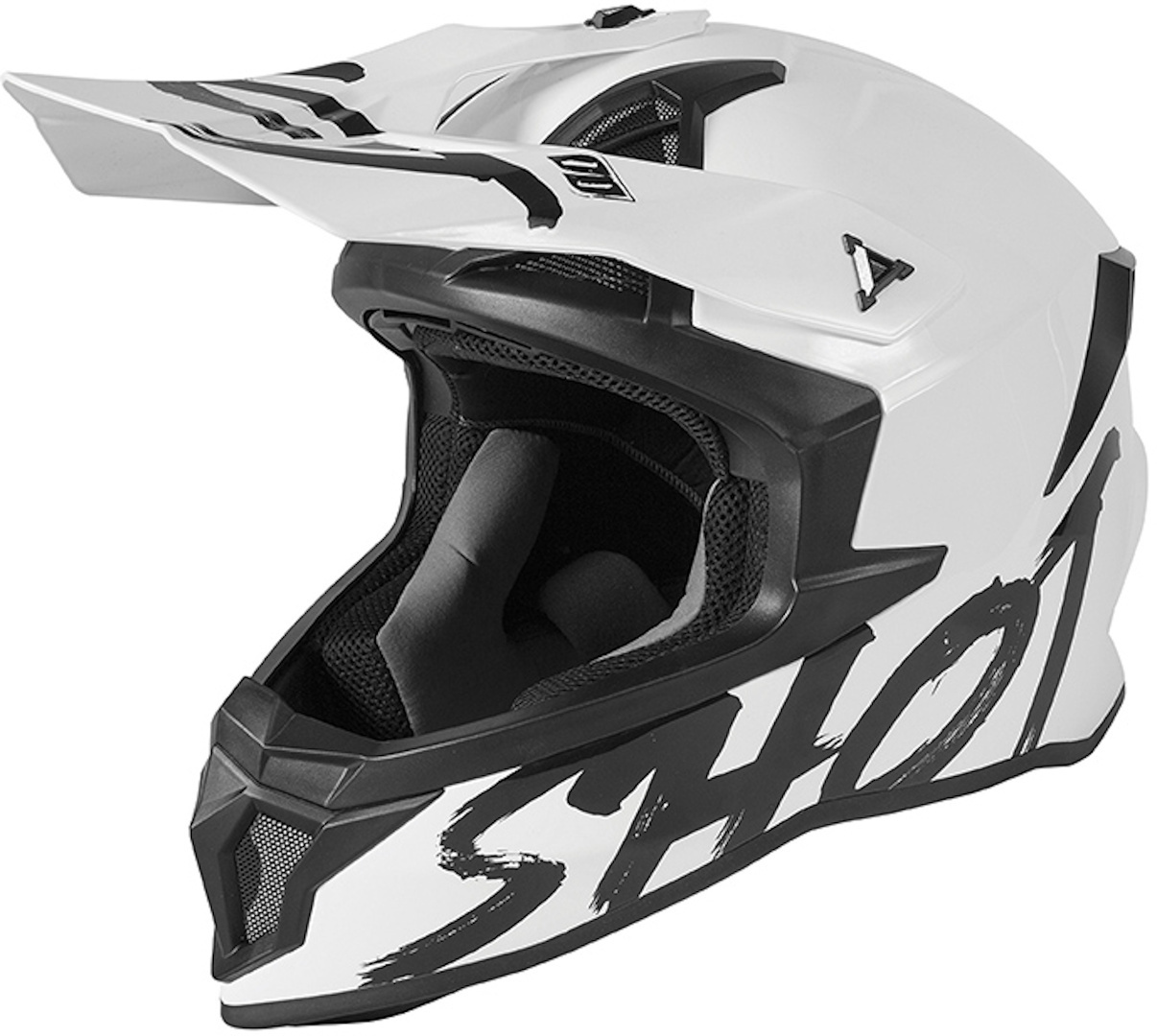 Shot Lite Solid Motocross Helmet, white, Size XS, white, Size XS