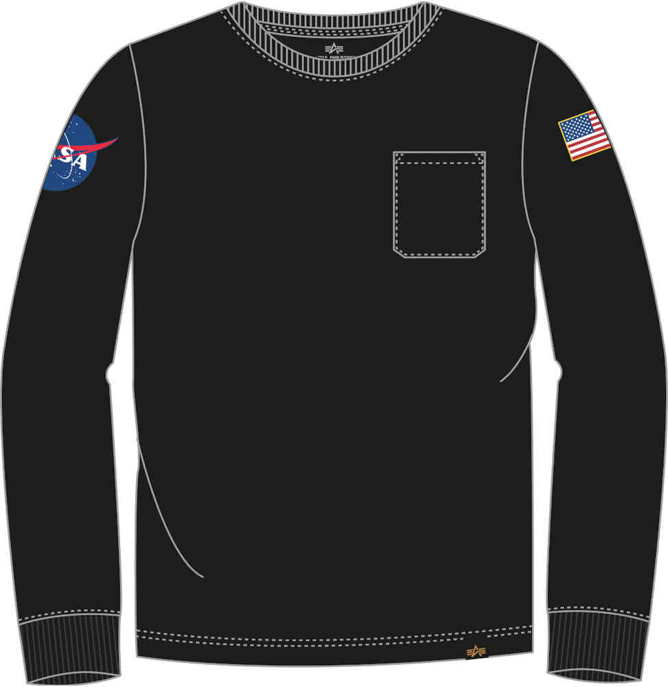 Alpha Industries Nasa Рубашка с длинными рукавами