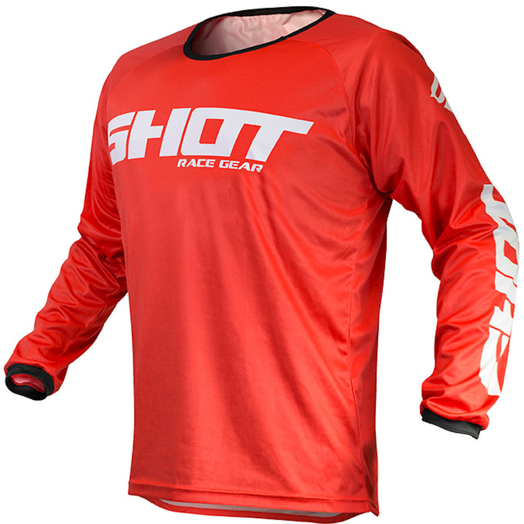 Shot Raw Motocross Jersey, red, Size S, red, Size S