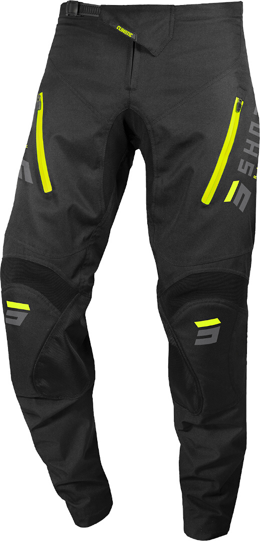 Shot Climatic Motocross bukser, sort-gul, størrelse 40