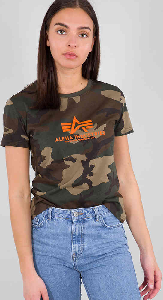 Alpha Industries New Camo Basic Ladies T Shirt buy cheap FC Moto