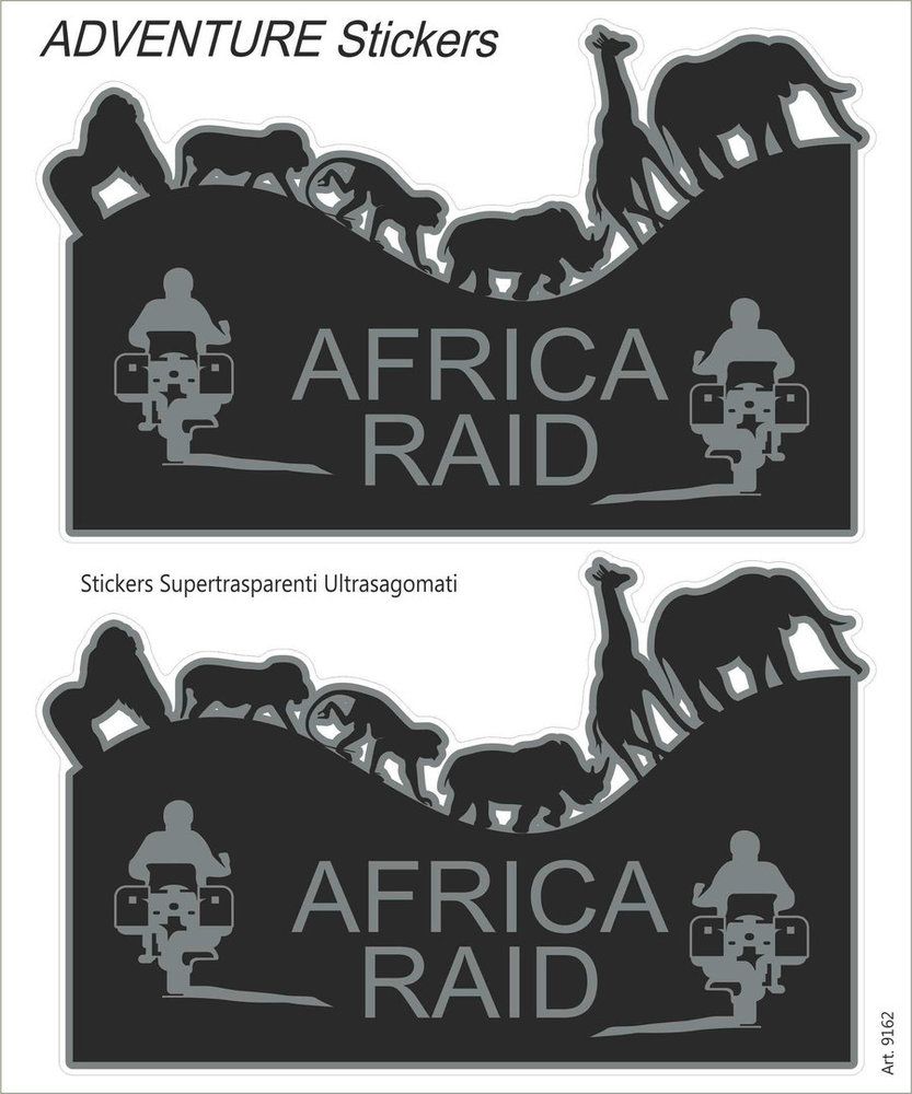 Booster Africa Raid Sticker set