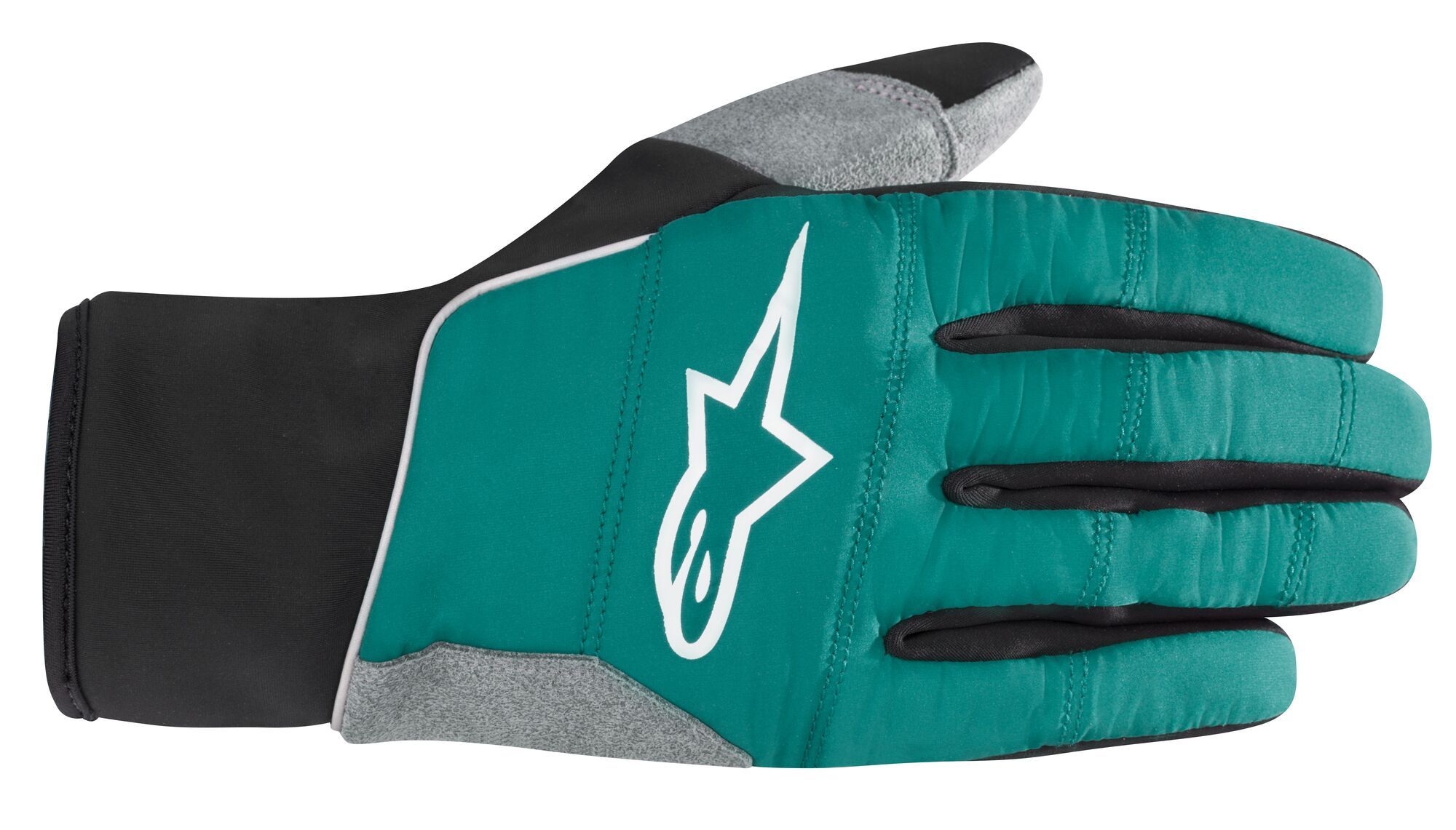 Alpinestars Cascade Warm Tech Bicycle Gloves, black-green, Size L, black-green, Size L