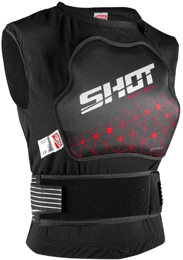 Shot Airlight Evo Protektorenweste, schwarz, Größe M, schwarz, Größe M
