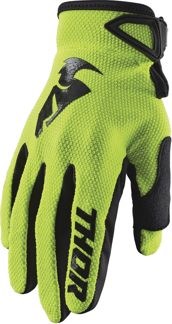 Thor Sector Youth Motocross Gloves, yellow, Size XS, yellow, Size XS