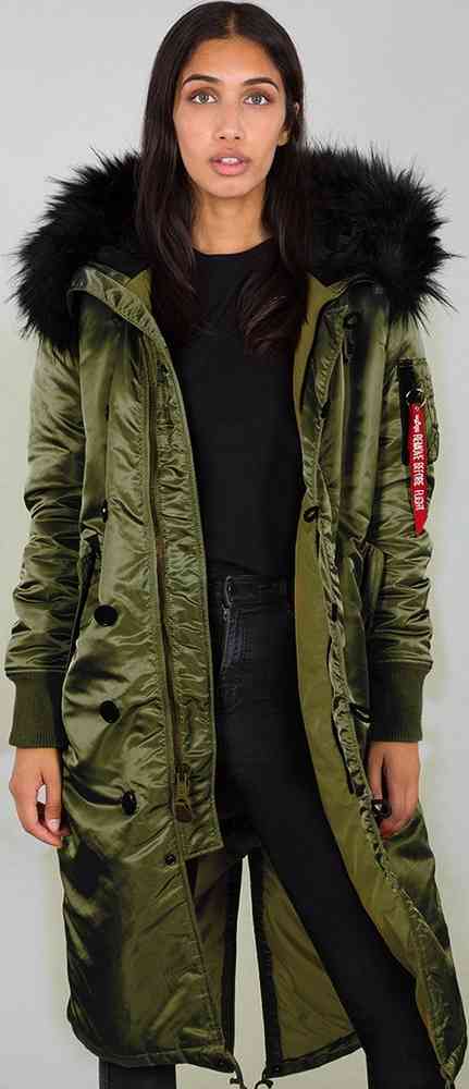 Alpha Industries Long Fishtail Damen Jacke