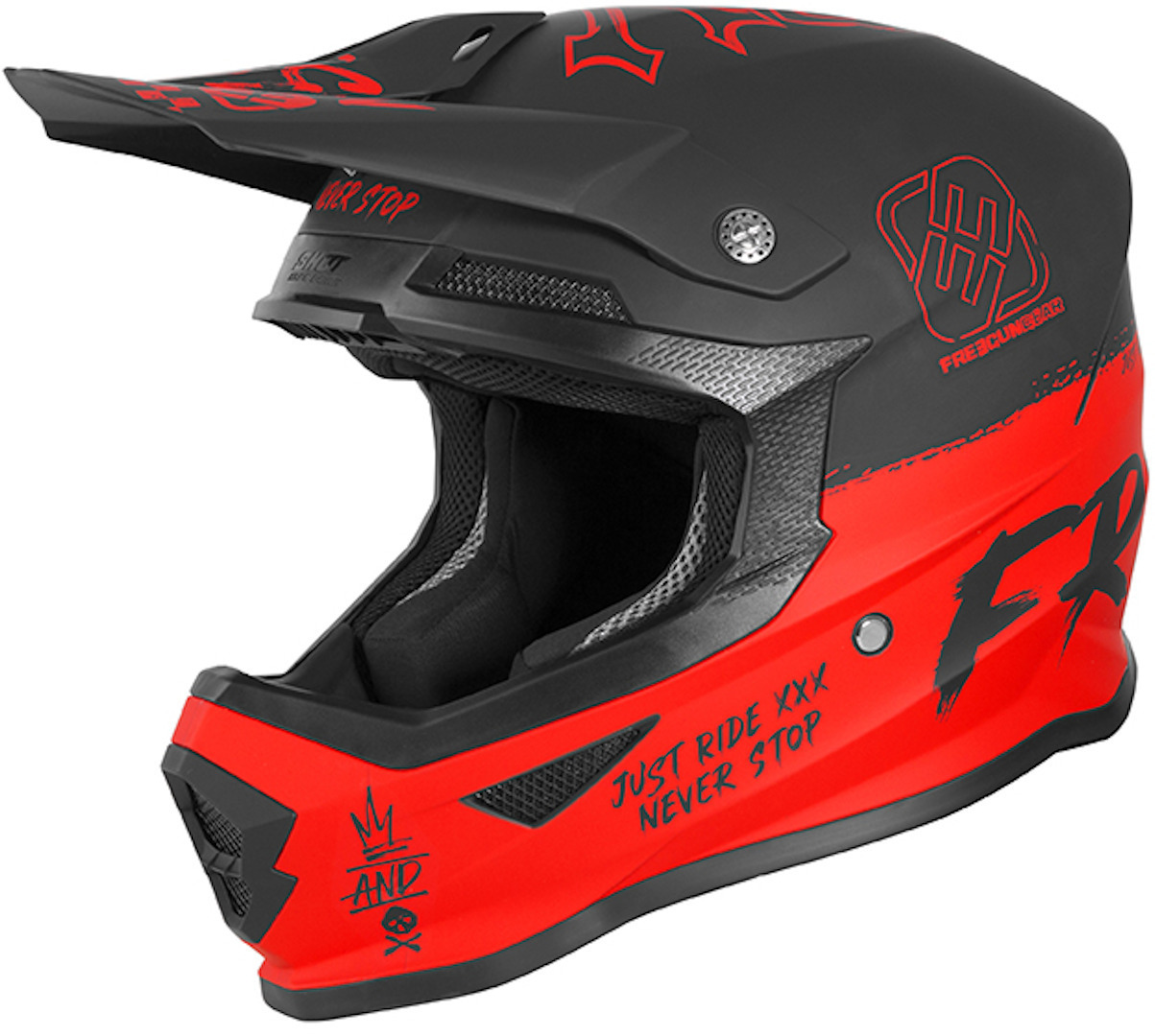 Freegun XP4 Speed Motocross Helmet, red, Size 2XL, red, Size 2XL