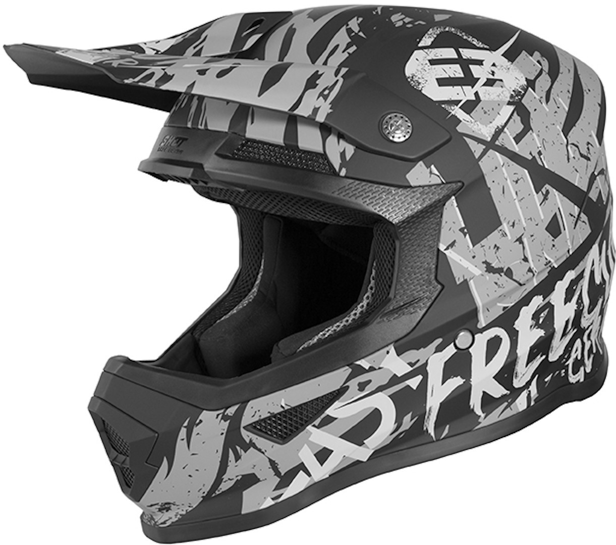 Freegun XP4 Maniac Motocross Helmet, black-grey, Size XL, black-grey, Size XL