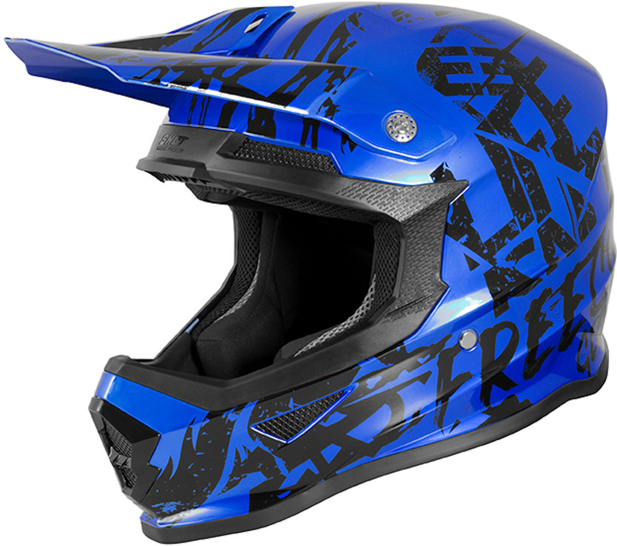 Freegun XP4 Maniac Chrome Kids Motocross Helmet, grey-silver, Size L, grey-silver, Size L