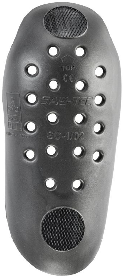 SAS-TEC SC-1/02 Elbow/Knee Protectors with hook and loop fastener, black, black, Size One Size