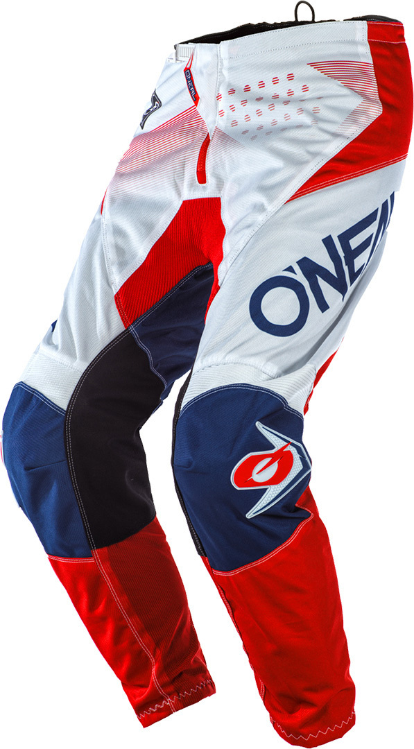 Oneal Element Factor Youth Motocross Pants, white-red-blue, Size XL, white-red-blue, Size XL