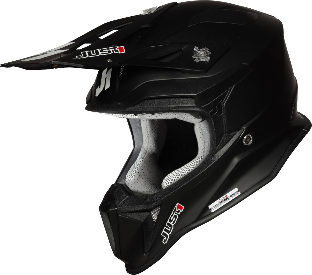 Just1 J18 Solid Motocross Helmet, black, Size XL, black, Size XL